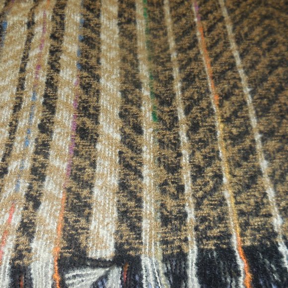 Large Square Shawl 52" x 52" NEW Brown Blanket Pashmina Shoulder Wrap - Picture 3 of 9